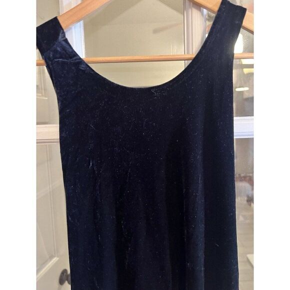 Vtg Y2K Ronni Nicole Black Velvet Maxi Dress Sz Small Fairy Gothic.        Q - Picture 2 of 7